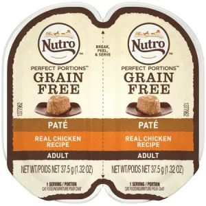 Nutro Perfect Portions Real Chicken Recipe Pate for Adult Cats healthy cat food, premium dry cat food