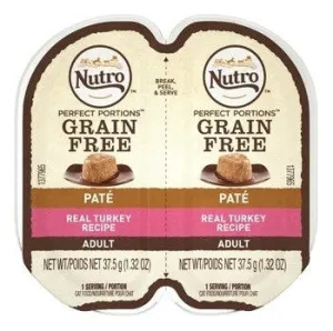 Nutro Perfect Portions Real Turkey Recipe Pate for Adult Cats healthy cat food, premium dry cat food
