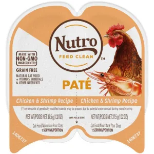 Nutro Real Chicken & Shrimp Pate 2.65OZ | Cat dry cat food, cat kibble