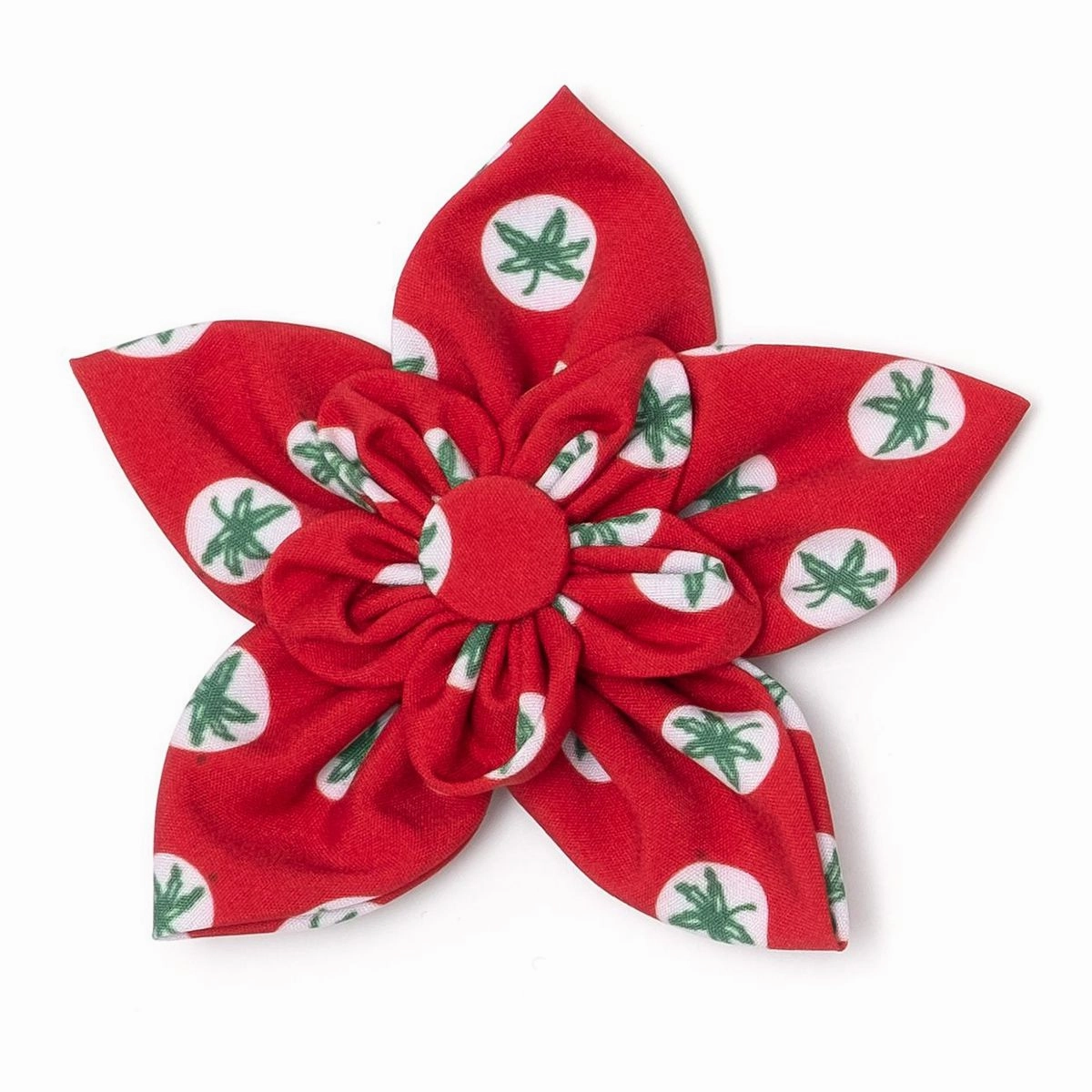 Ohio State Dog Collar Flower Tossed Decals dog collar accessory,collar decor