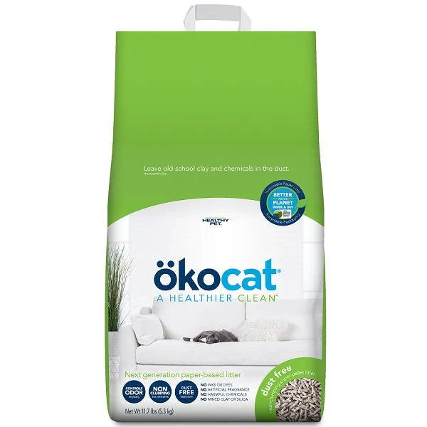 Okocat Dust Free Paper Litter 11.7lb adult cat food, best cat food for adults