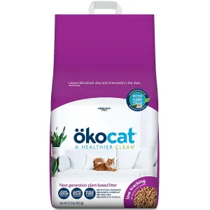 Okocat Less Mess Clumping Low-Tracking, Mini-Pellets Wood Cat Litter 21.5lb adult cat food, best cat food for adults