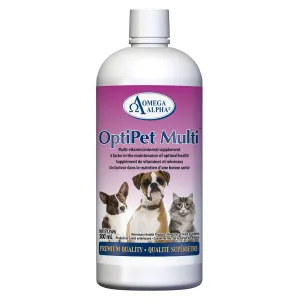 Omega Alpha OptiPet Multi Liquid Supplement for Dogs and Cats cat vitamins, cat immune support