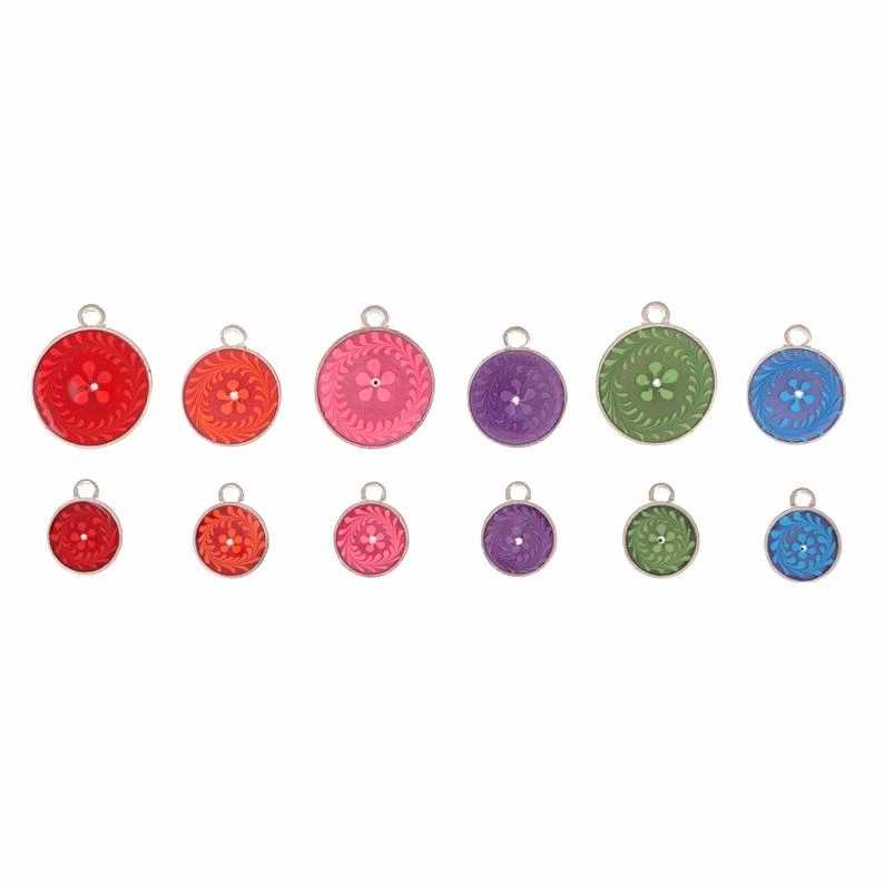 Opaque Laurel Wreath Flowers Dog ID Tag