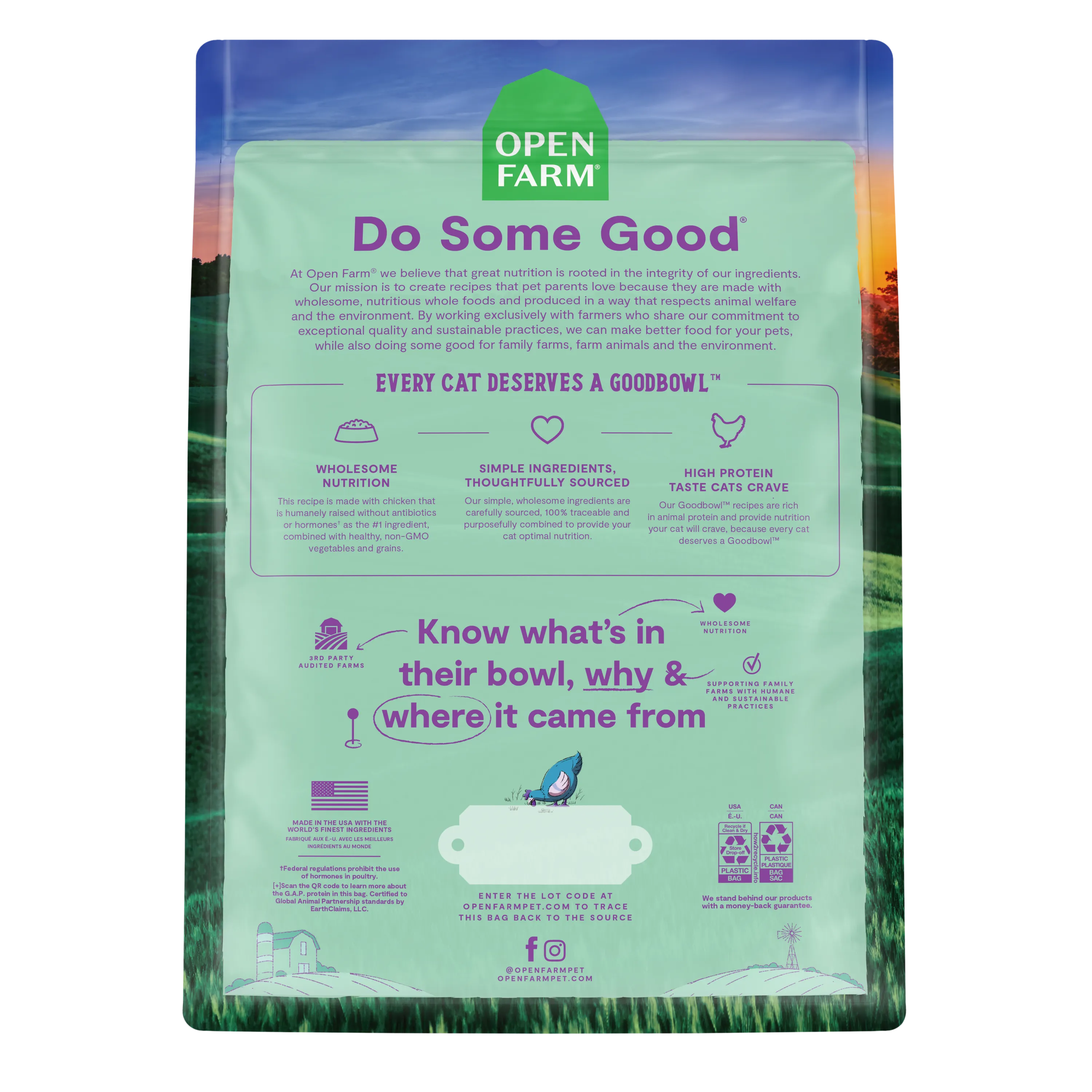 Open Farm GoodBowl Harvest Chicken & Brown Rice Recipe Dry Cat Food