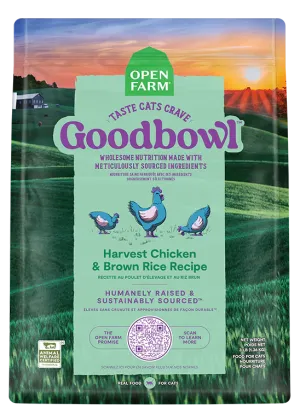 Open Farm GoodBowl Harvest Chicken & Brown Rice Recipe for Cats dry cat food, cat kibble
