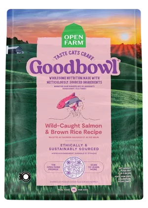 Open Farm GoodBowl Wild-Caught Salmon & Brown Rice Recipe for Cats dry cat food, cat kibble