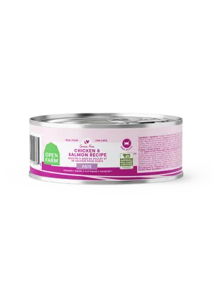 Open Farm Grain Free Chicken & Salmon Pate Wet Cat Food wet cat food, canned cat food