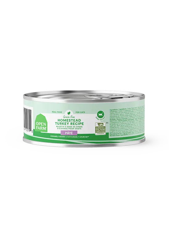 Open Farm Grain Free Homestead Turkey Pate Wet Cat Food grain free cat food, no grain dry cat food