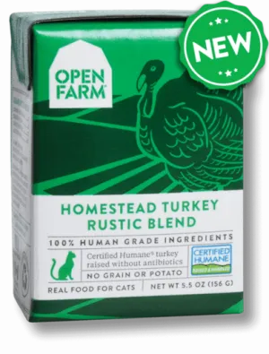 Open Farm Grain Free Homestead Turkey Recipe Rustic Blend Wet Cat Food grain free cat food, no grain dry cat food