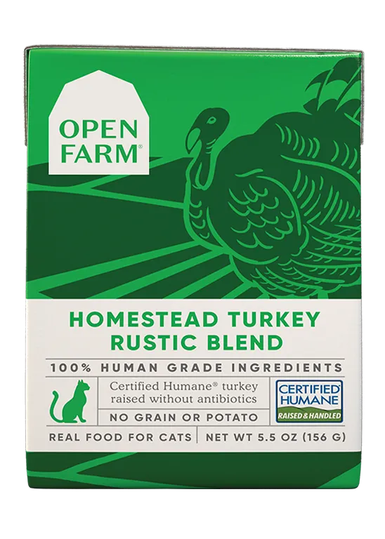 Open Farm Grain Free Homestead Turkey Recipe Rustic Blend Wet Cat Food