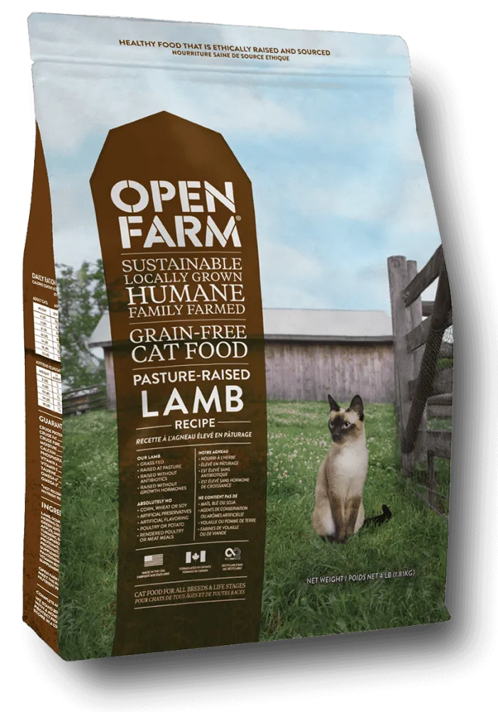 Open Farm Grain Free Pasture Raised Lamb Recipe Dry Cat Food