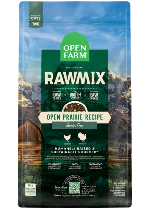 Open Farm Grain-Free RawMix Open Prairie Recipe Cat Food grain free cat food, no grain dry cat food
