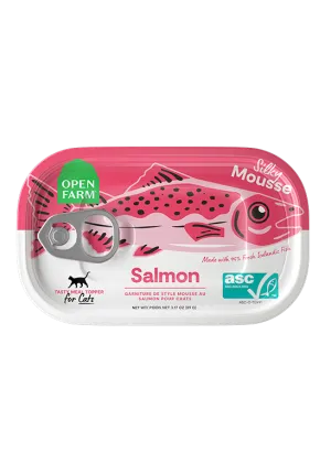 Open Farm Grain Free Salmon Wet Topper for Cats grain free cat food, no grain dry cat food