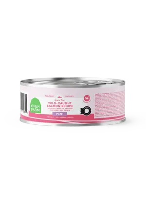 Open Farm Grain Free Wild-Caught Salmon Pate Wet Cat Food grain free cat food, no grain dry cat food