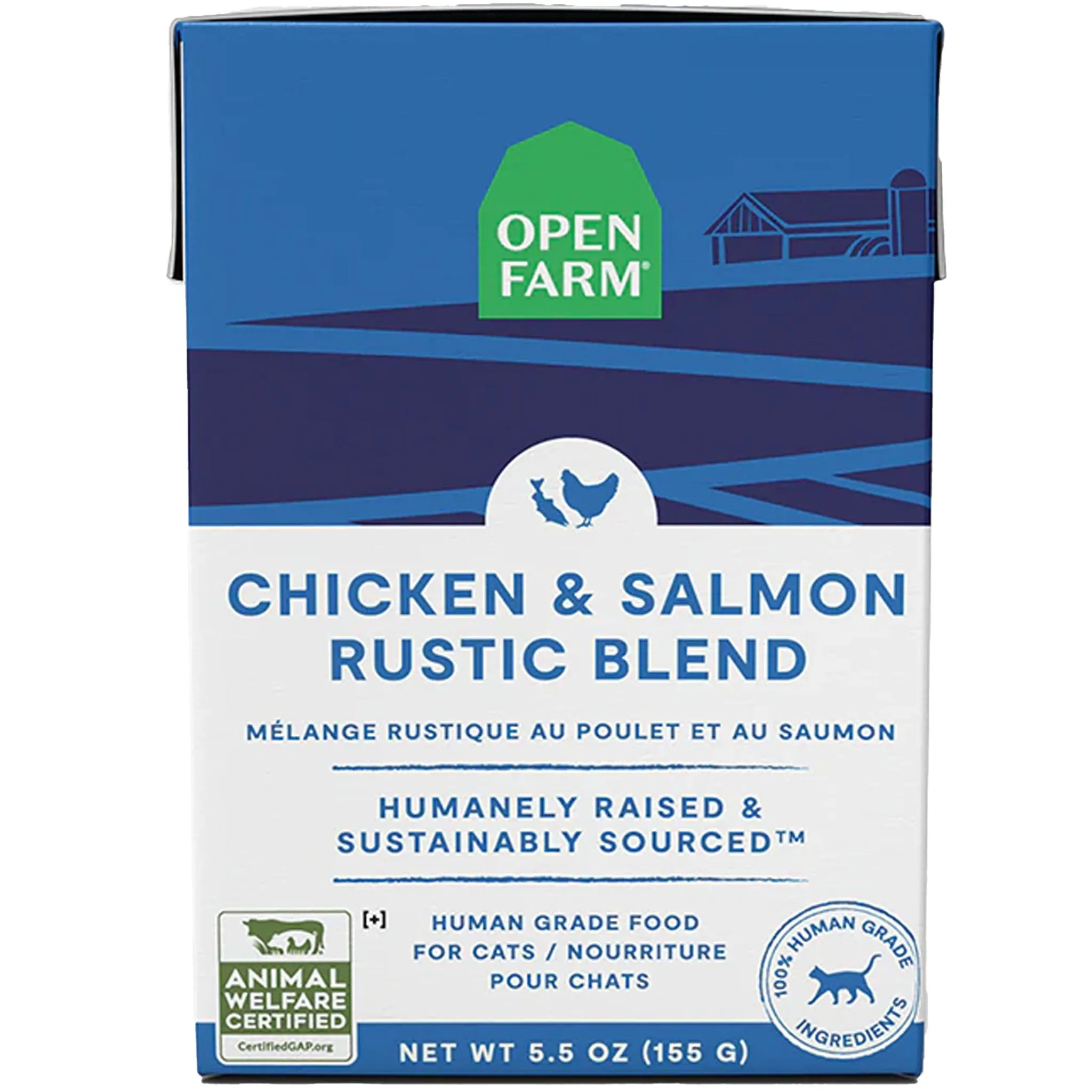 Open Farm Rustic Blend Chicken & Salmon Canned Cat Food - 5.5oz organic cat food, holistic cat food