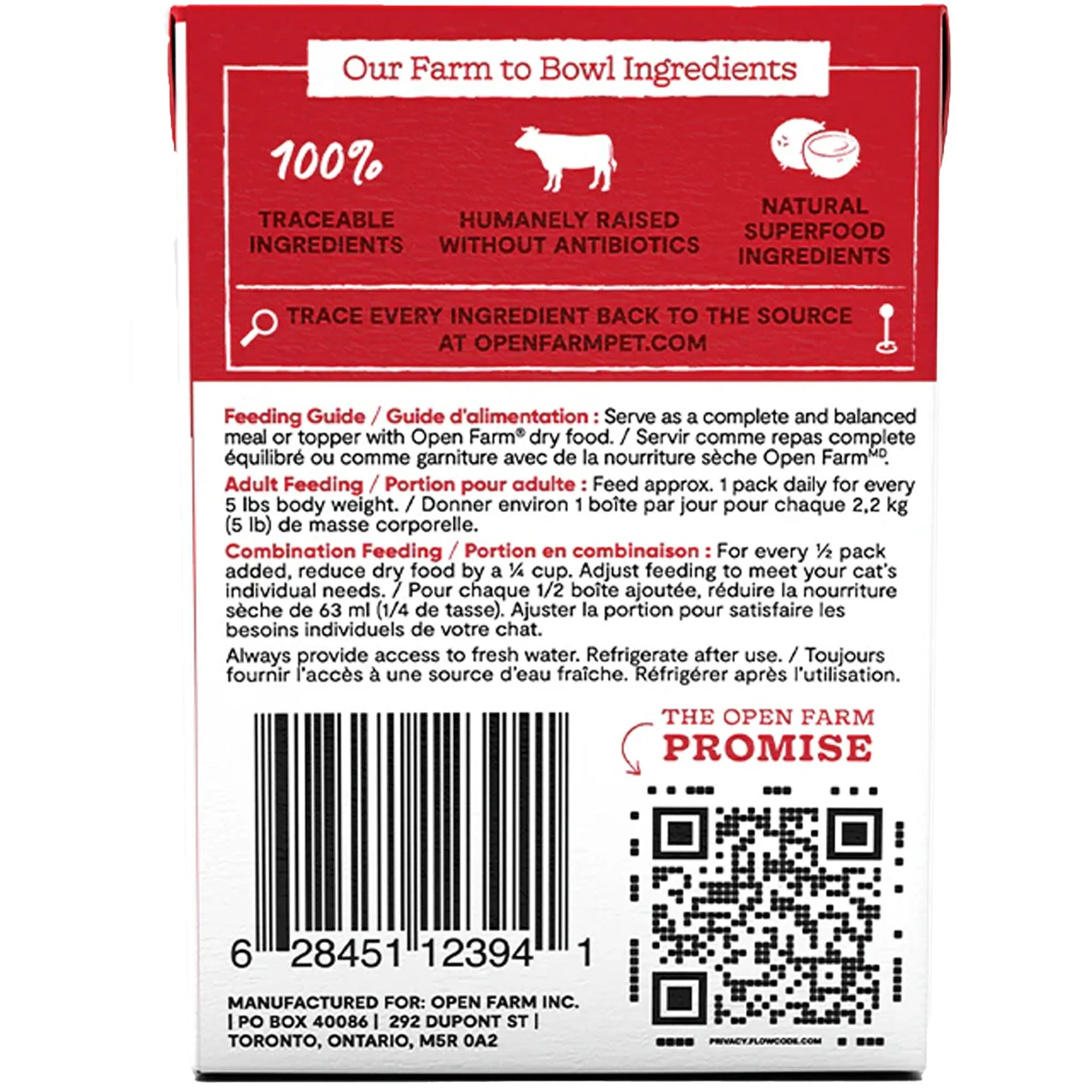 Open Farm Rustic Blend Grass-Fed Beef Canned Cat Food - 5.5oz