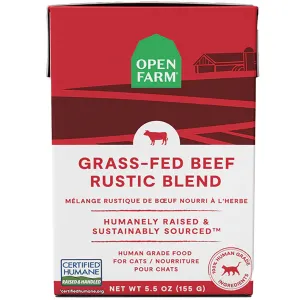 Open Farm Rustic Blend Grass-Fed Beef Canned Cat Food - 5.5oz organic cat food, holistic cat food