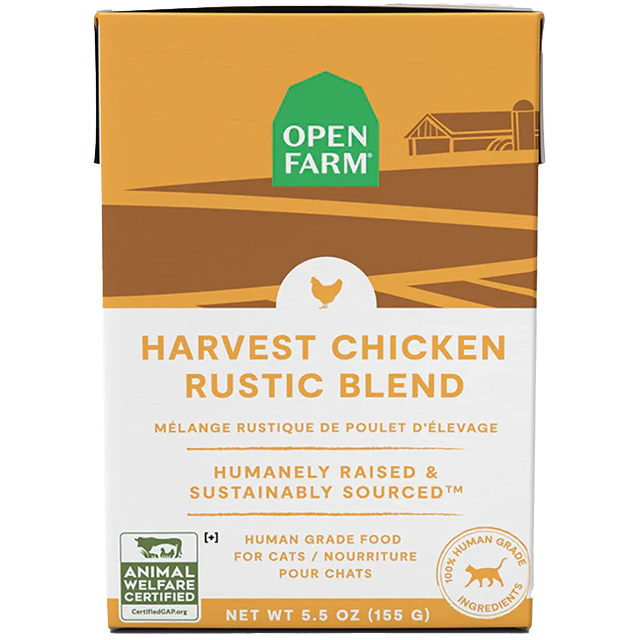 Open Farm Rustic Blend Harvest Chicken Canned Cat Food - 5.5oz organic cat food, holistic cat food