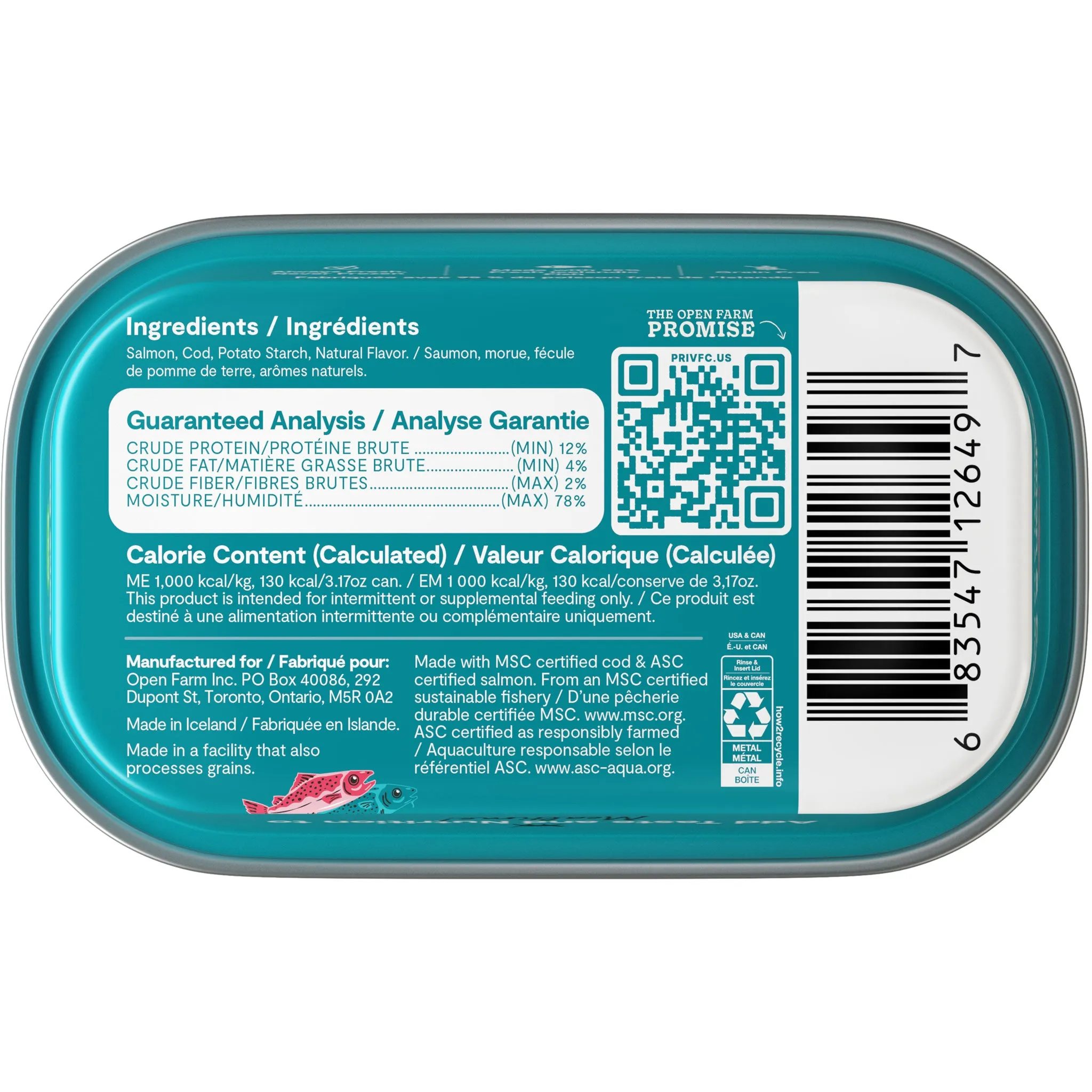Open Farm Topper Salmon & Cod Cat Food