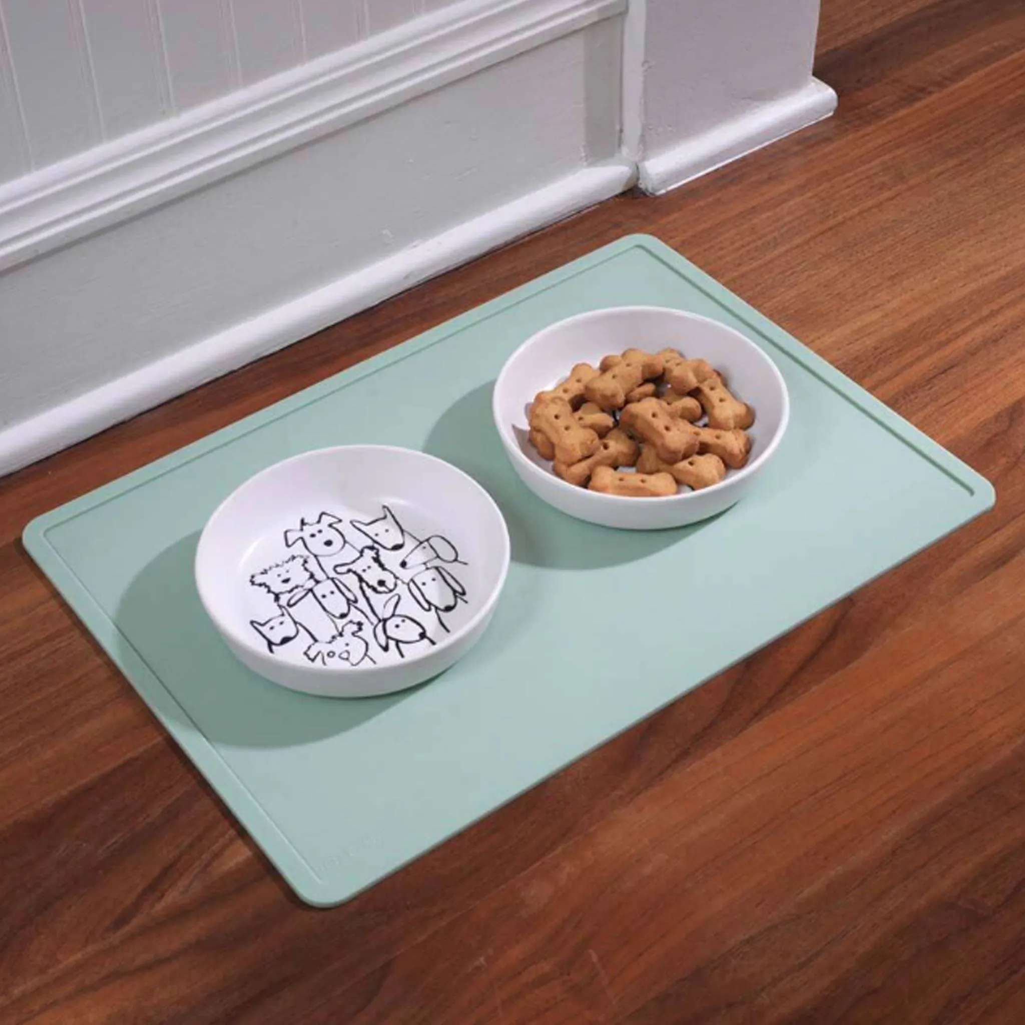 Ore Pet Pet Placement Silicone Jade Dog Bowls