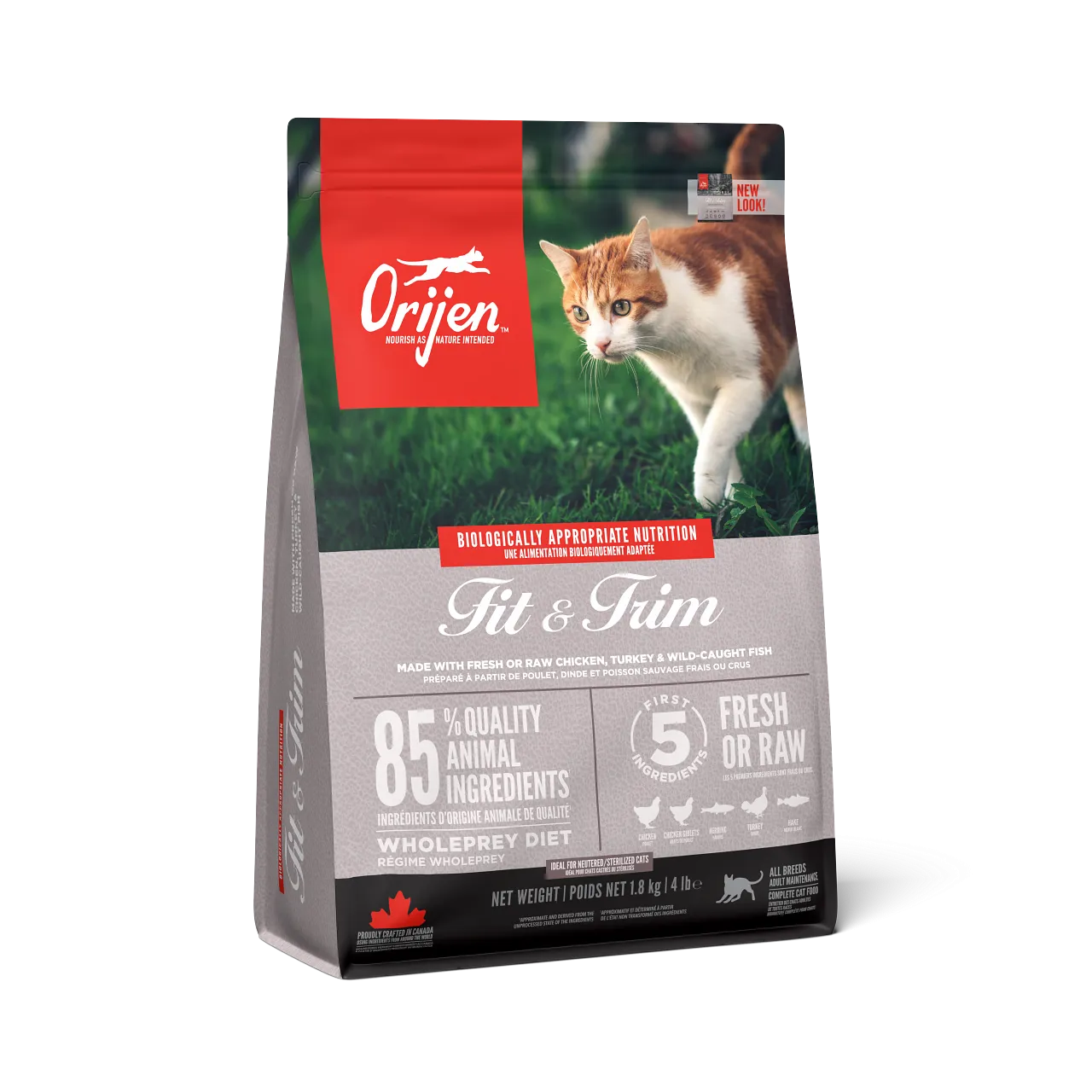 Orijen Cat Fit & Trim dry cat food, cat kibble