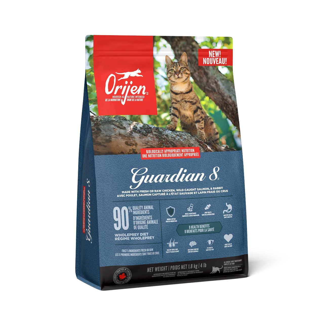 Orijen Cat Guardian 8 dry cat food, cat kibble