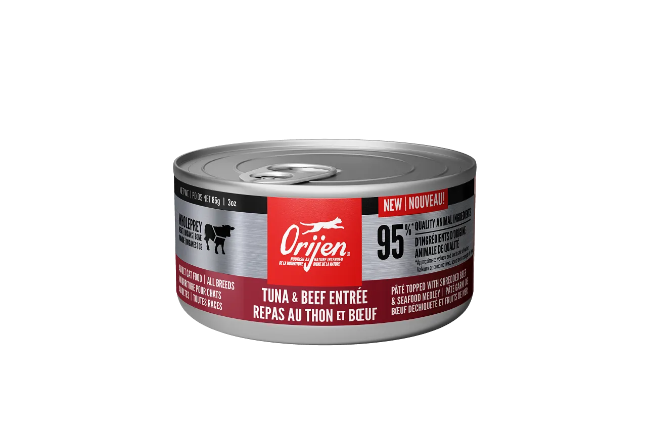 Orijen Cat Tuna & Beef Entree 85g adult cat food, best cat food for adults