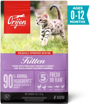 Orijen Kitten Grain Free Dry Cat Food kitten dry food, kitten wet food