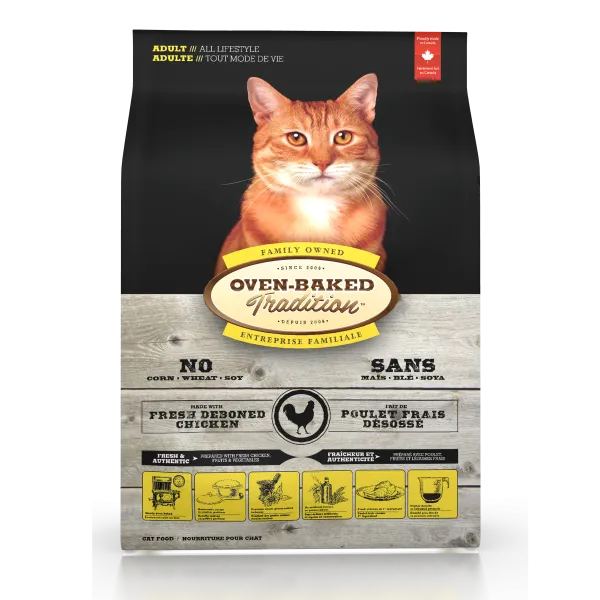 Oven-Baked Tradition Cat Adult Chicken dry cat food, cat kibble