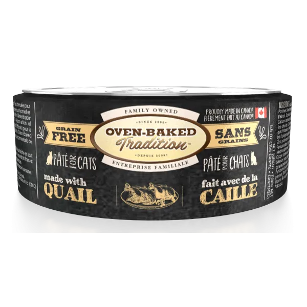 Oven-Baked Tradition Cat Adult Quail Pate 5.5oz dry cat food, cat kibble