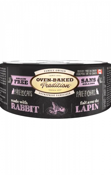 Oven-Baked Tradition Cat Adult Rabbit Pate 5.5oz dry cat food, cat kibble