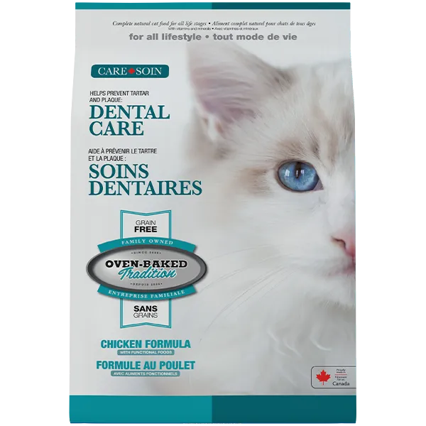 Oven-Baked Tradition Cat Care Dental All Life Stages Grain Free Chicken adult cat food, best cat food for adults