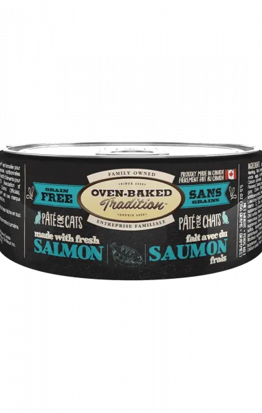 Oven-Baked Tradition Cat GF Adult Salmon Pate 5.5oz adult cat food, best cat food for adults
