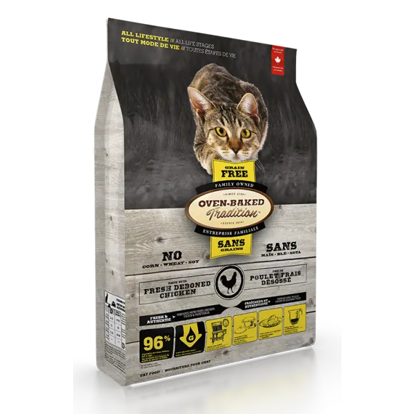 Oven-Baked Tradition Cat Grain Free Chicken dry cat food, cat kibble