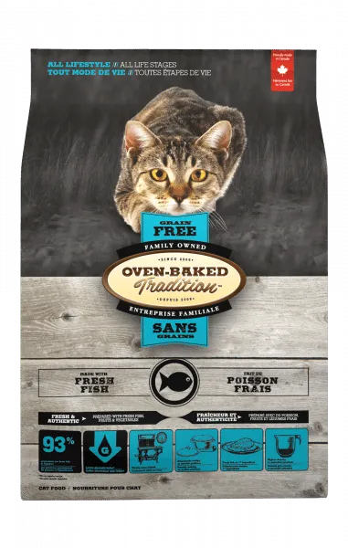 Oven-Baked Tradition Cat Grain Free Fish adult cat food, best cat food for adults