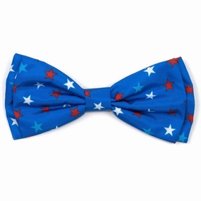 Patriotic Stars Dog Bow Tie dog collar accessory,collar decor