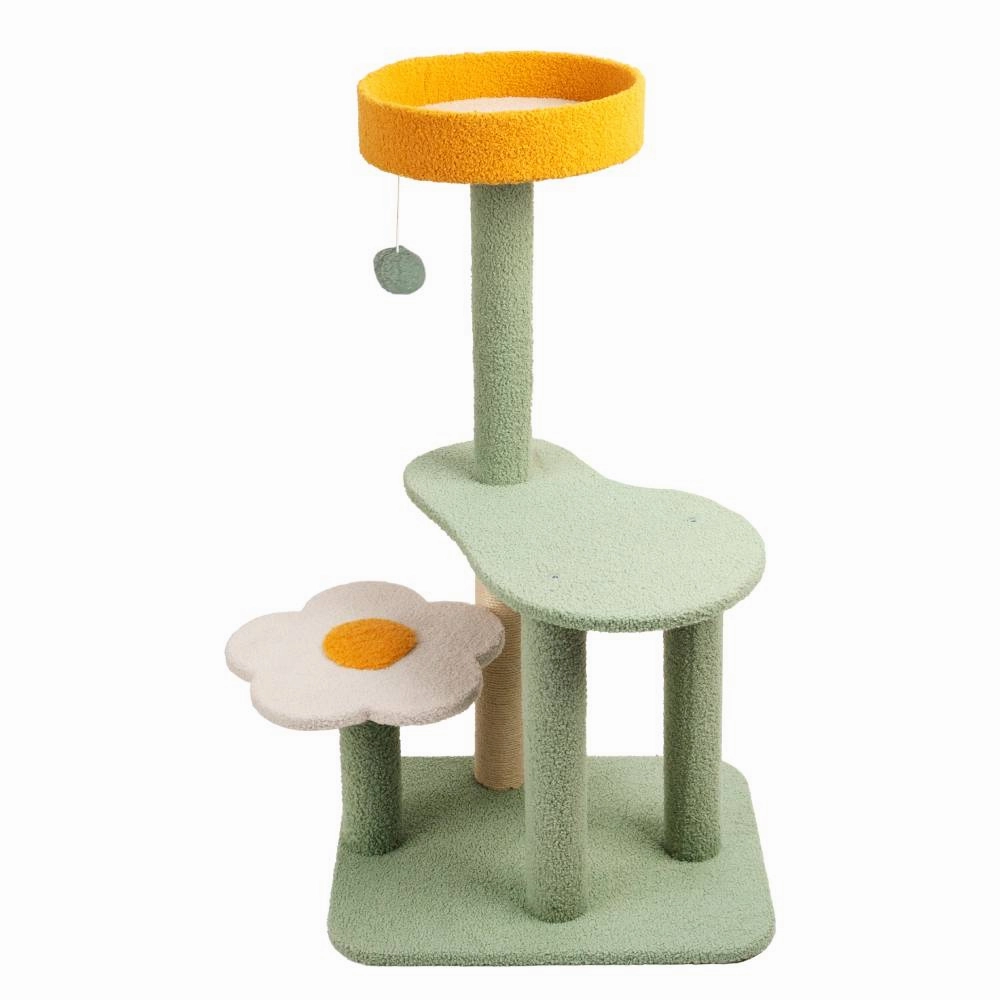 Pawise Cat Post Flower Tower 49cm x 37cm x 92cm cat collar set,pet leash set