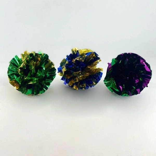 Pawise Crinkle Ball Cat Toy