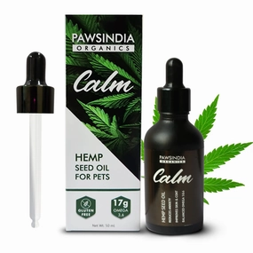 Pawsindia Calm Hemp Seed Oil for Dogs and Cats