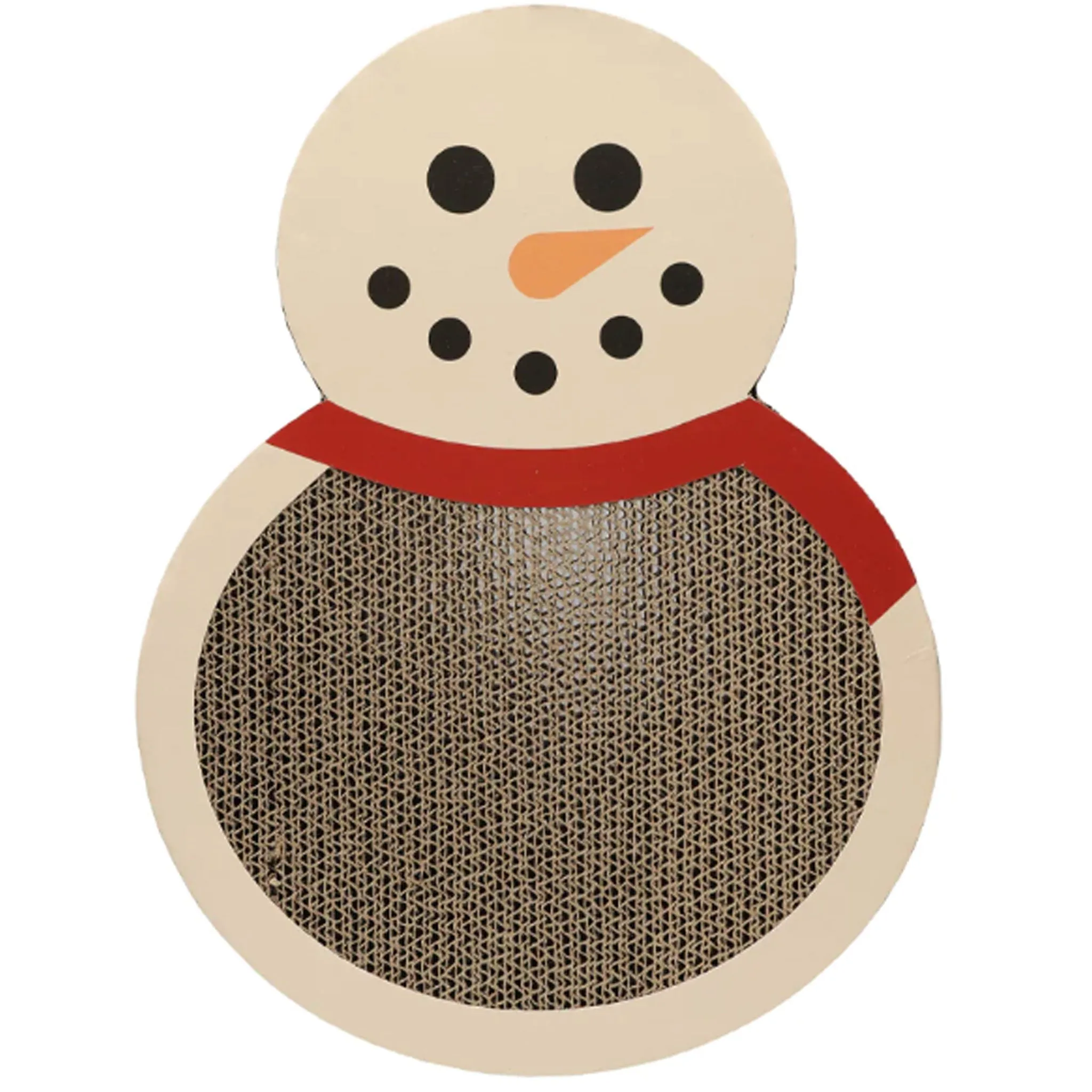 Pearhead Snowman Scratch Pad White Cat Scratchers cat toys, cat supplies