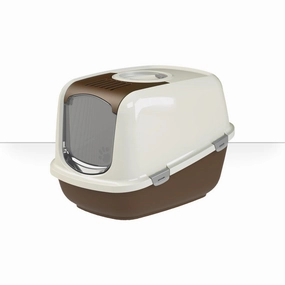 Pee Wee EcoDOME Brown/Ivory cat litter box,cat cage