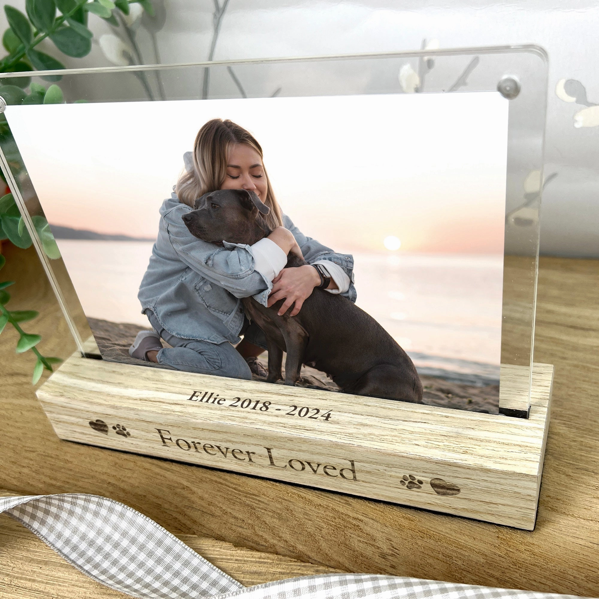Personalised Forever Loved Pet Photo Frame poultry halters,bird leash
