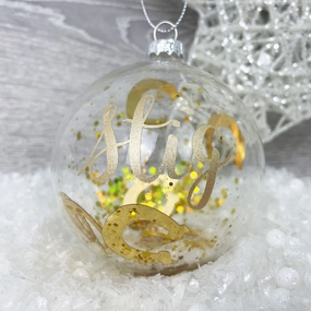 Personalised Gold Horse Shoe Pet Bauble poultry halters,bird leash