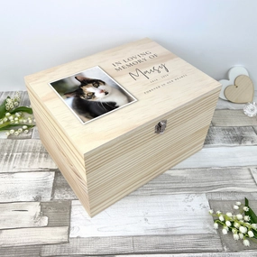 Personalised In Loving Memory Of Photo Pet Memorial Keepsake Box - 5 Sizes (16cm | 20cm | 26cm | 30cm | 36cm) poultry halters,bird leash