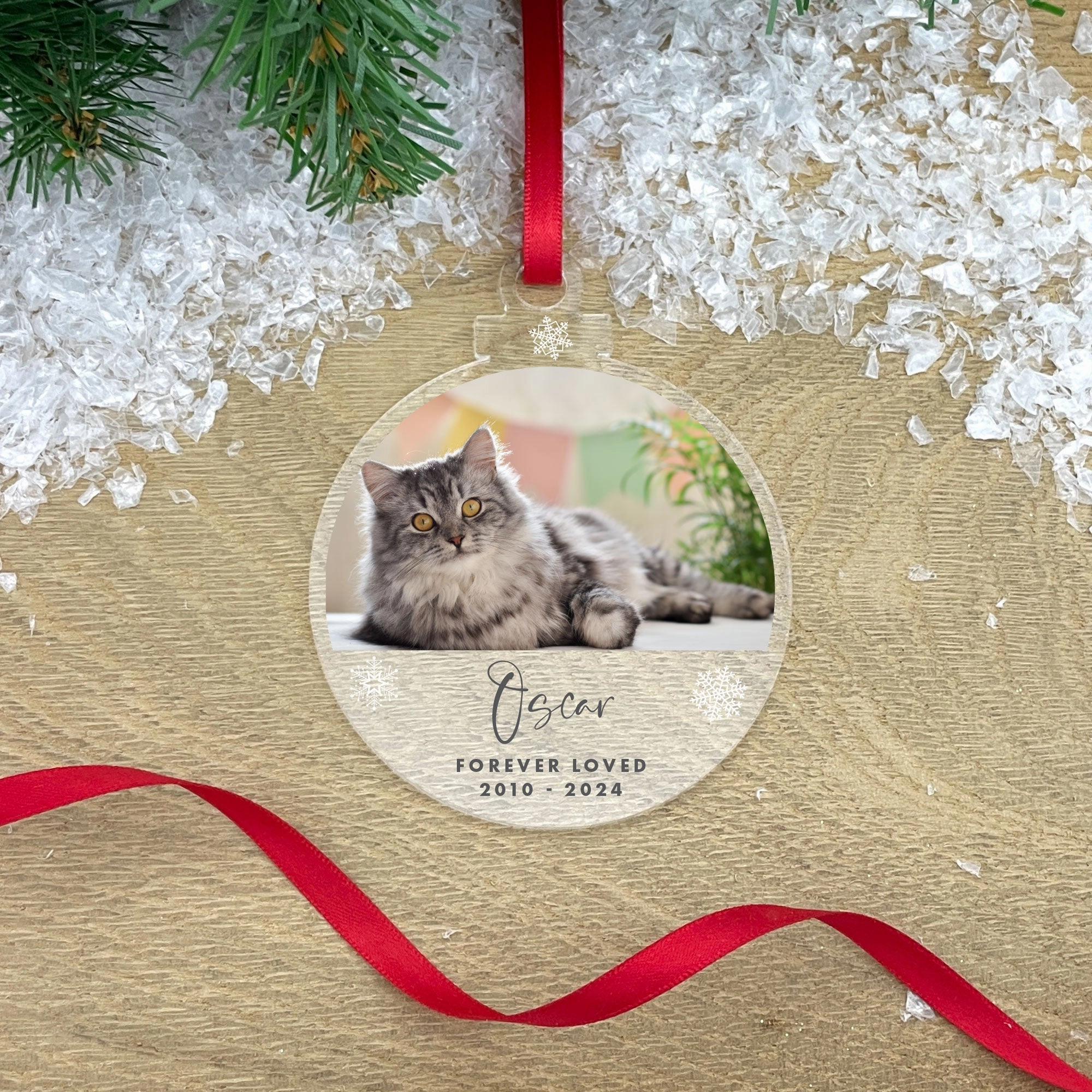 Personalised Pet Forever Loved Photo Acrylic Hanging Decoration - Various Shapes poultry halters,bird leash