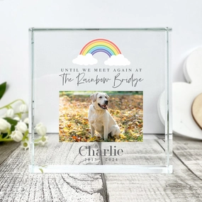 Personalised Pet Memorial Until We Meet Again Photo Crystal Token poultry halters,bird leash