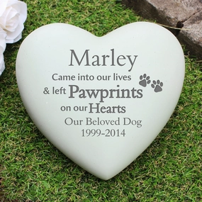 Personalised Pet Pawprints Heart Memorial poultry halters,bird leash