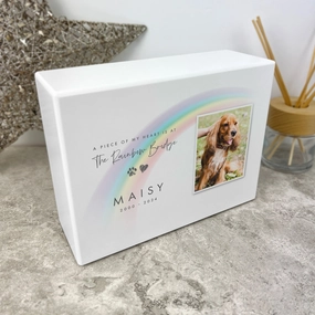 Personalised Soft Rainbow Bridge Photo Cremation Urn For Pets Ashes | 1.09 Litres poultry halters,bird leash