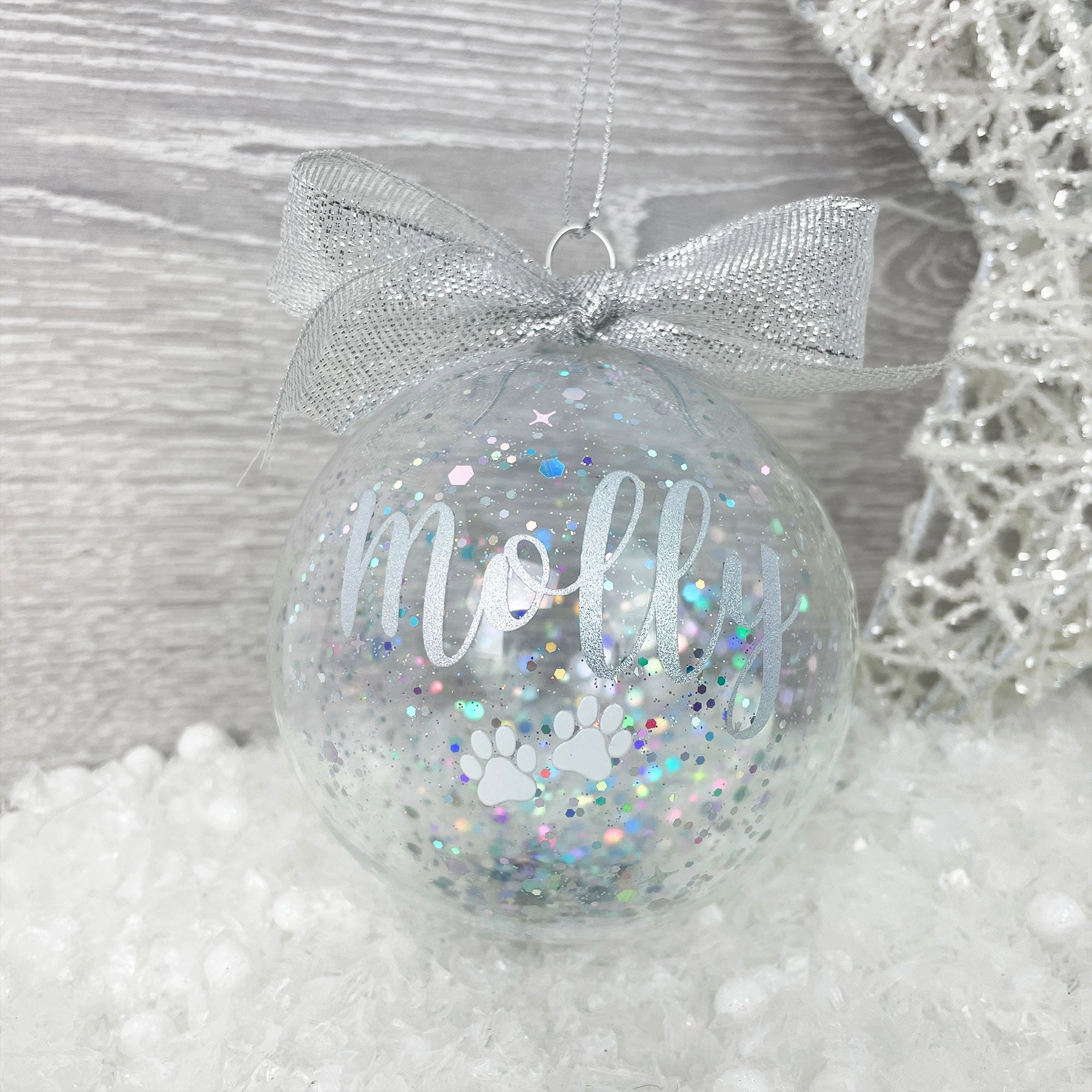 Personalised Sparkle Pet Bauble